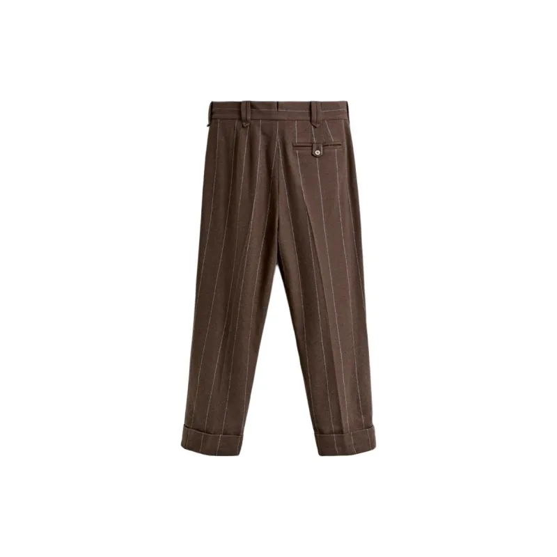ZARA Harry Lambert Co brand Casual Pants Unisex Brown-1