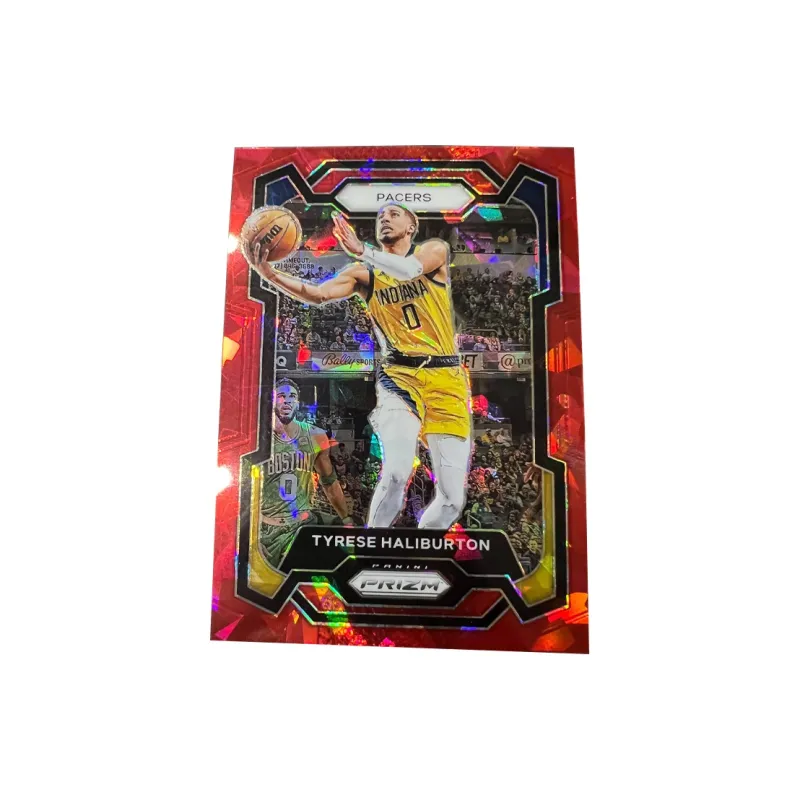 PANINI Halliburton Pacers Core Prizm Collection, Red Crush, Star Cards, Rare Cards Sports Cards 1 Pc-0