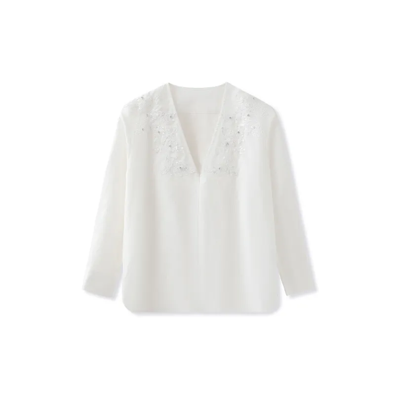 CHARM PICK Shirts Women's White-1