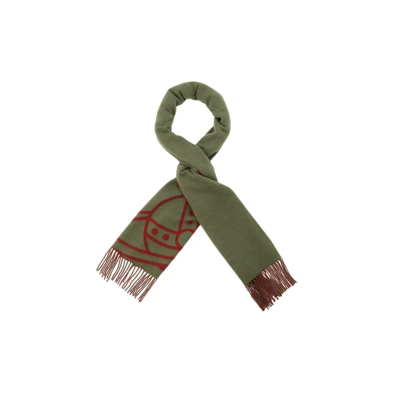 Vivienne Westwood Wool Knit Scarves Women's Khaki-2