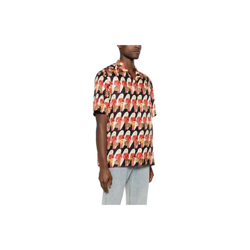 GUCCI Graphic Printed Short Sleeve Shirt-9