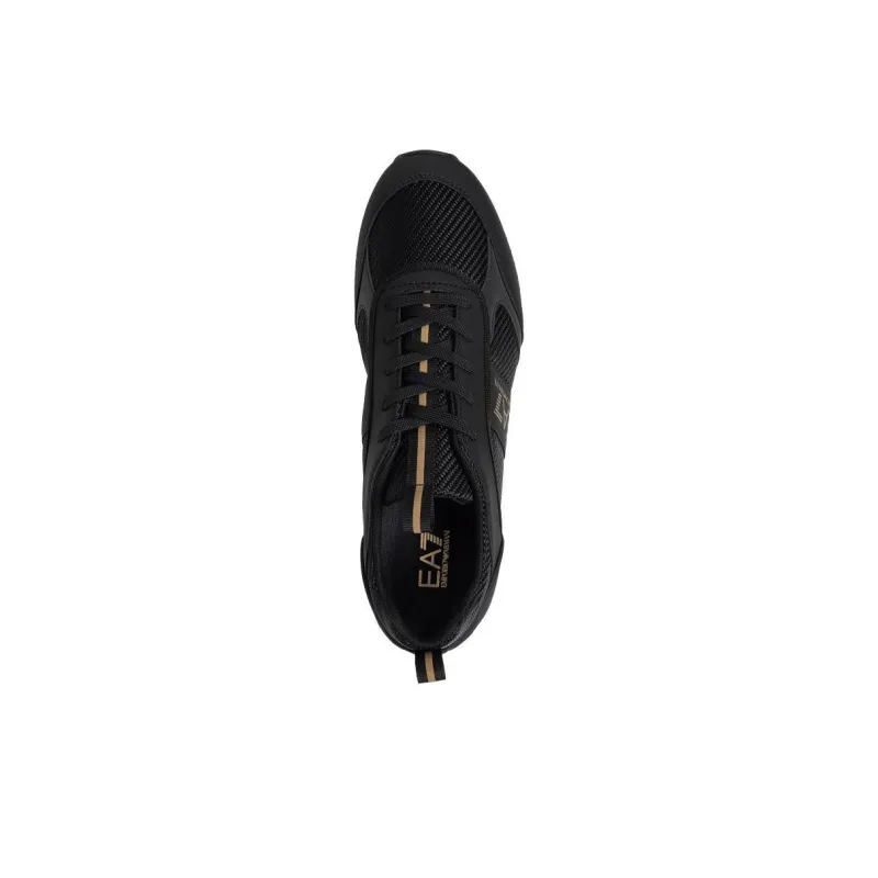 EMPORIO ARMANI EA7 Low Top Casual Shoes Men's Black Gold-3