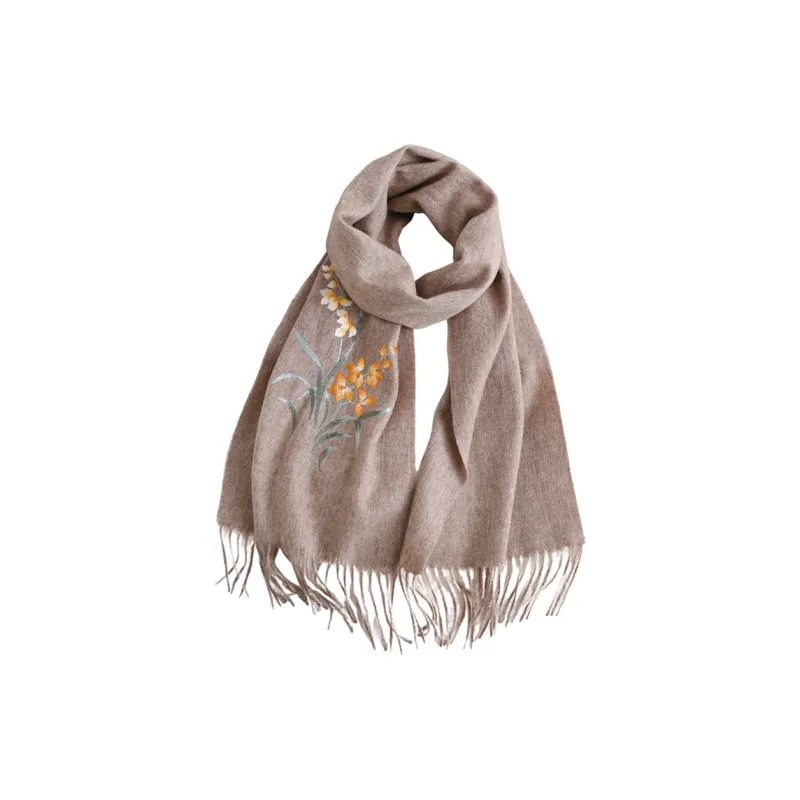 Hang Silk Road Wool Knit Scarves Women's-5