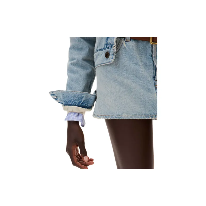 MIU MIU Button Up Denim Jacket-3