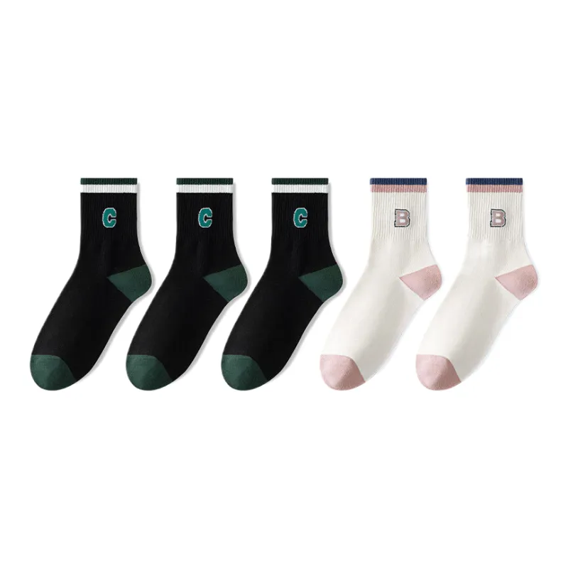 Lan Miao Mid Calf Socks Women's 5 Pack-5