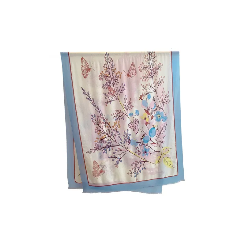 Hang Silk Road Sheep Wool Knit Scarves Women's-2