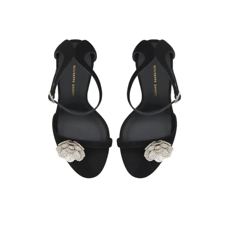 Giuseppe Zanotti/GZ Phoebe Nuit Strap Sandals 10.5cm Women's Black-4
