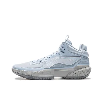 LiNing Lightweight 2MID Cushioning Anti Slip And Wear Resistant Mid Top Basketball Shoes Men's Blue