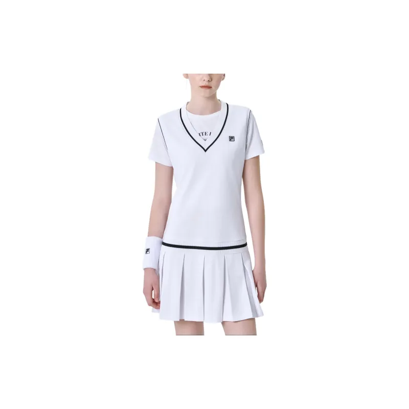 FILA Sleeveless Dress Women's White-2