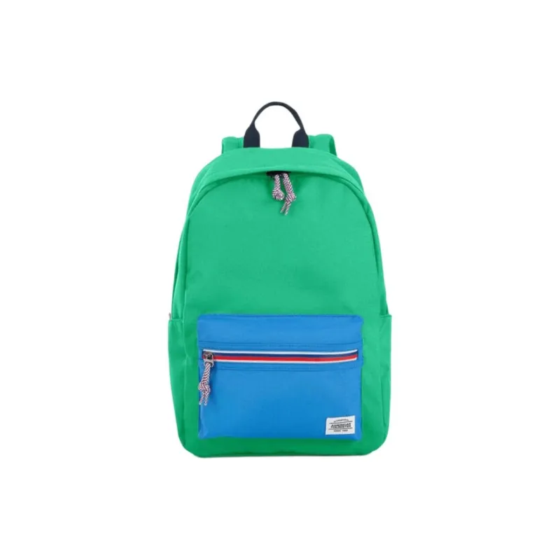 AMERICAN TOURISTER Polyester Backpack Unisex Green & Blue-0