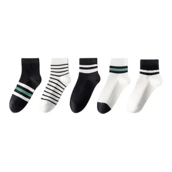 MIIOW Mid-Calf Socks Unisex 5 Pack