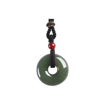 Zhen Yu Zhen Pin Necklaces Green Jade Unisex