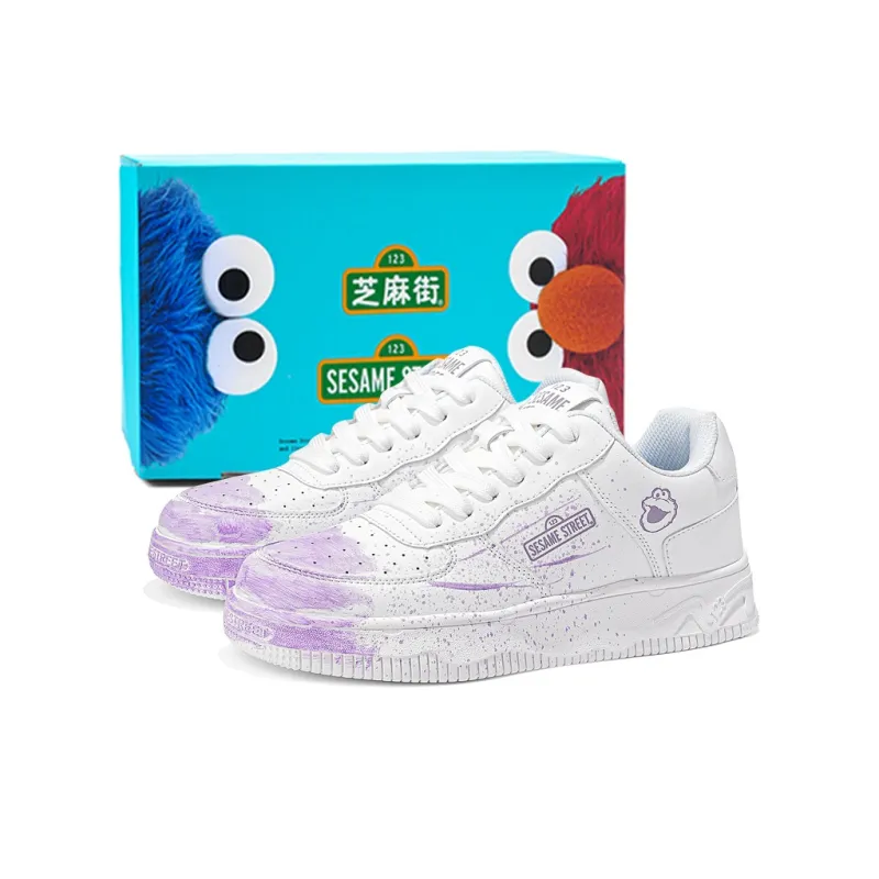 SESAME STREET Thermal Slip Resistant, Abrasion Resistant, Balance Height Increasing Low Top Skateboard Shoes Unisex-39