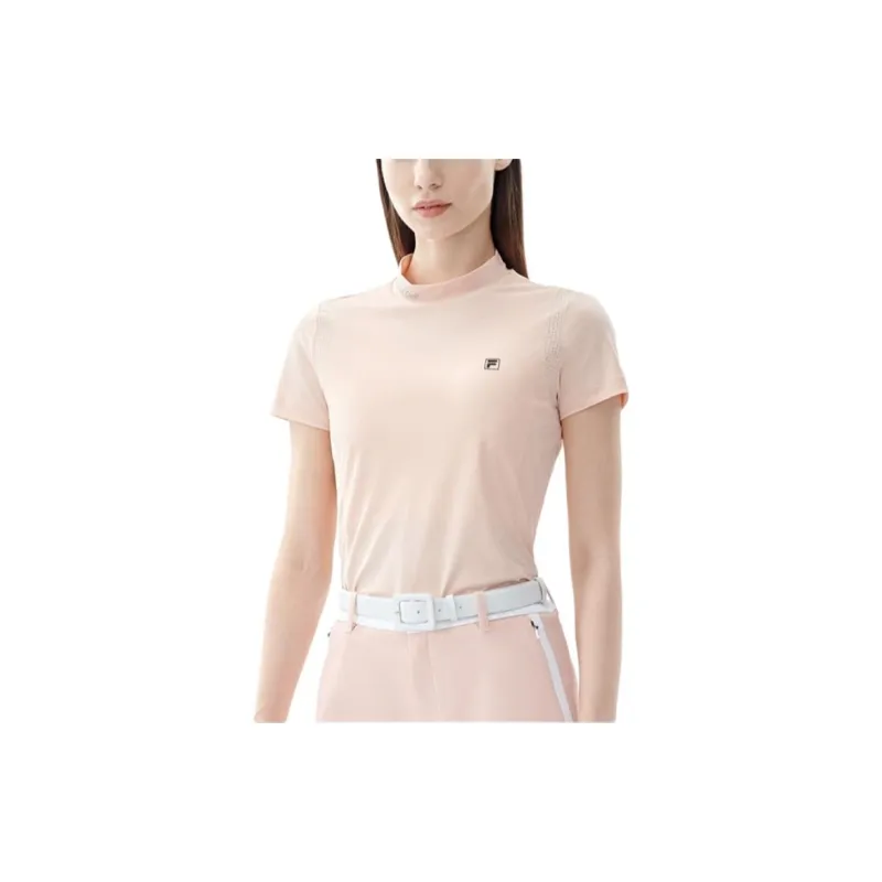 FILA Athletics T Shirts Women's Light Pink Orange-2