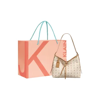 JANE KLAIN Synthetic Leather Shoulder Bag Regular Women's Light Brown/Pink/Black/Ecru