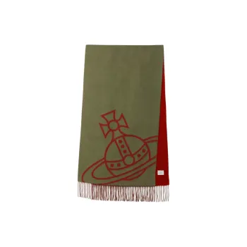 Vivienne Westwood Wool Knit Scarves Women's Khaki