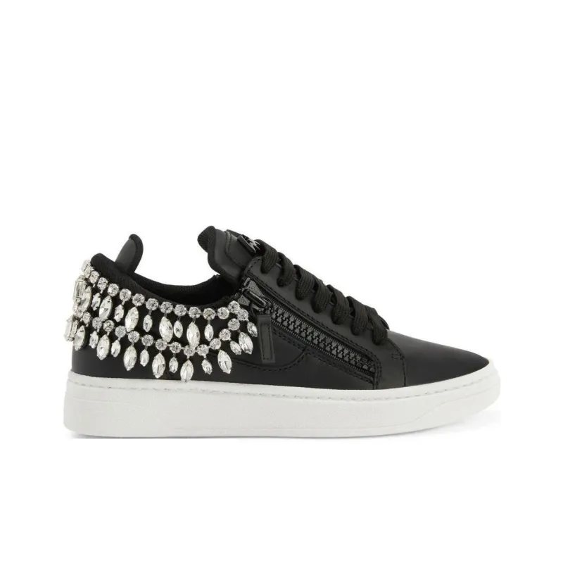 Giuseppe Zanotti/GZ Gz94 Low Top Skateboard Shoes Women's Black-1
