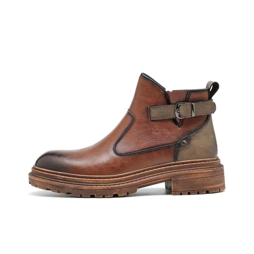 JOSINY Ankle Boots Men Brown