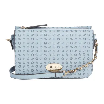 GUESS Artificial Leather Shoulder Bag, Crossbody Bag Mini Women's Light Blue