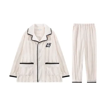 Qiao Ni Tong Pajama Set Men's Ivory