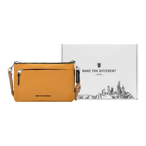 MYD Polyester Shoulder Bag, Crossbody Bag Mini Unisex Blackberry/Coconut Ash/Mango Yellow