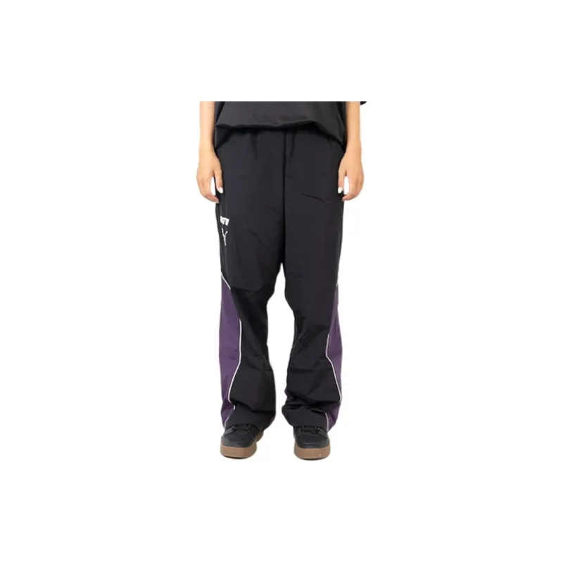 PUMA FW24 Knitted Sweatpants Men's Purple Black-2