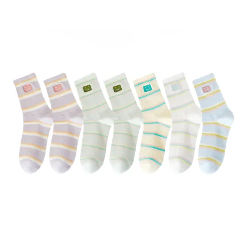 Lan Miao Mid Calf Socks Women's 7 Pack