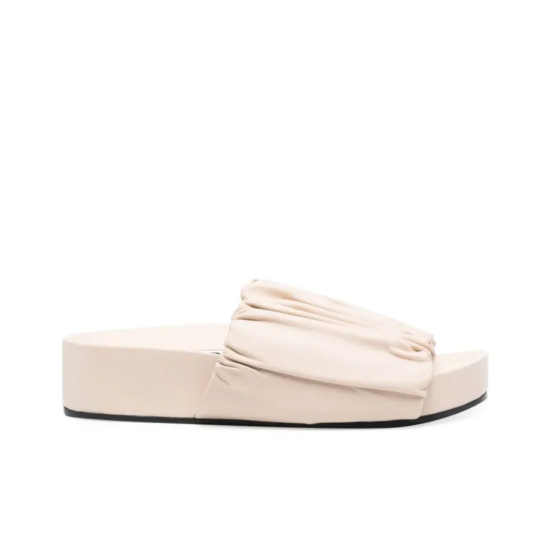 JIL SANDER Leather Platform Sandals-1