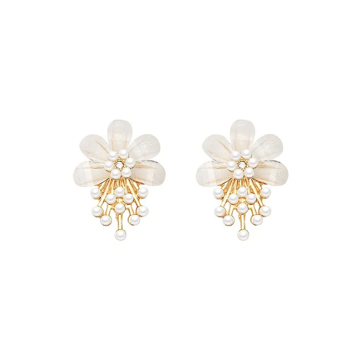 ZWU Alloy Earrings Women's Gold-0