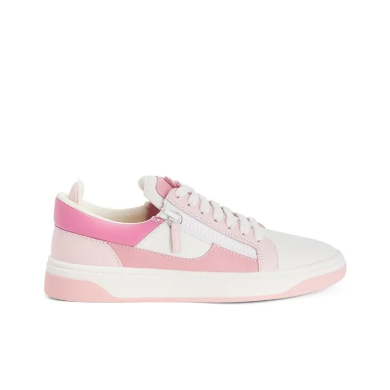 Giuseppe Zanotti/GZ Gz94 Low Top Stylish Skateboarding Shoes Men's Pink White-1