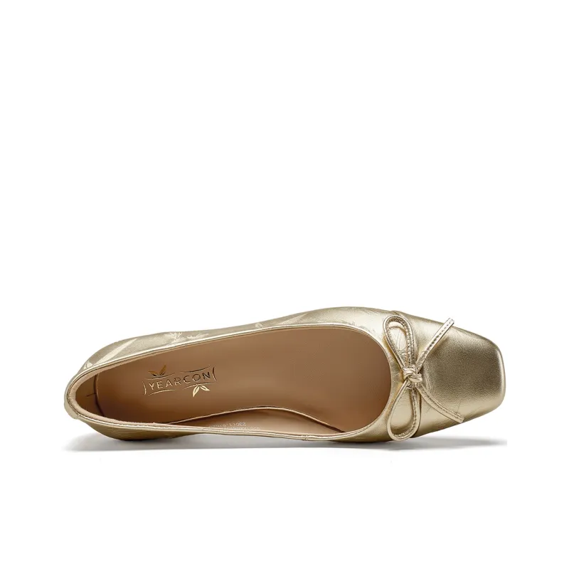 YEARCON Casual Single Shoes Medium Heel Women's-6