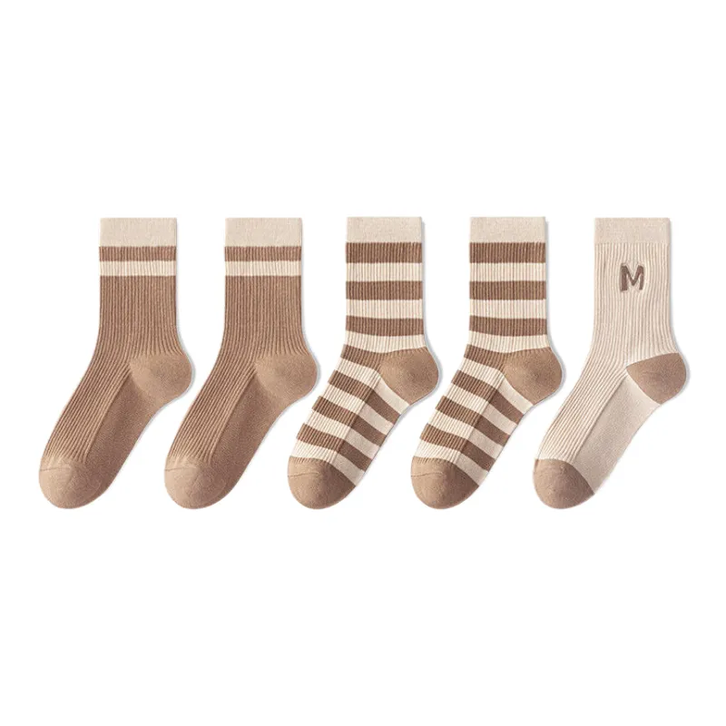 Lan Miao Mid Calf Socks Women's 5 Pack-1