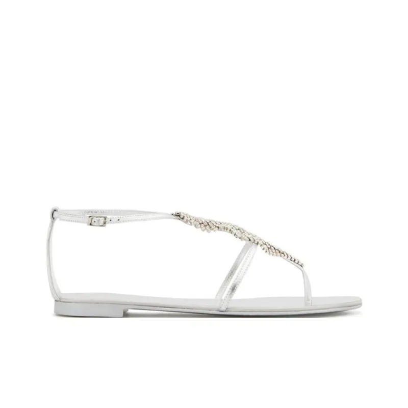 Giuseppe Zanotti/GZ Josie Strap Sandals Women's Silver-1