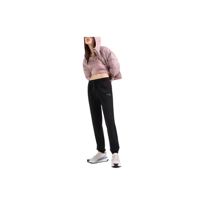 EMPORIO ARMANI EA7 FW24 Knitted Sports Pants Women's Black-3