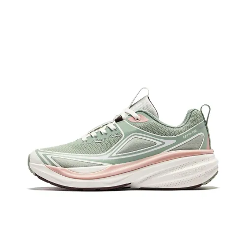 Erke Aspect Running Shoes Women's Low-Top Jade-Like Turquoise With A Hint Of White