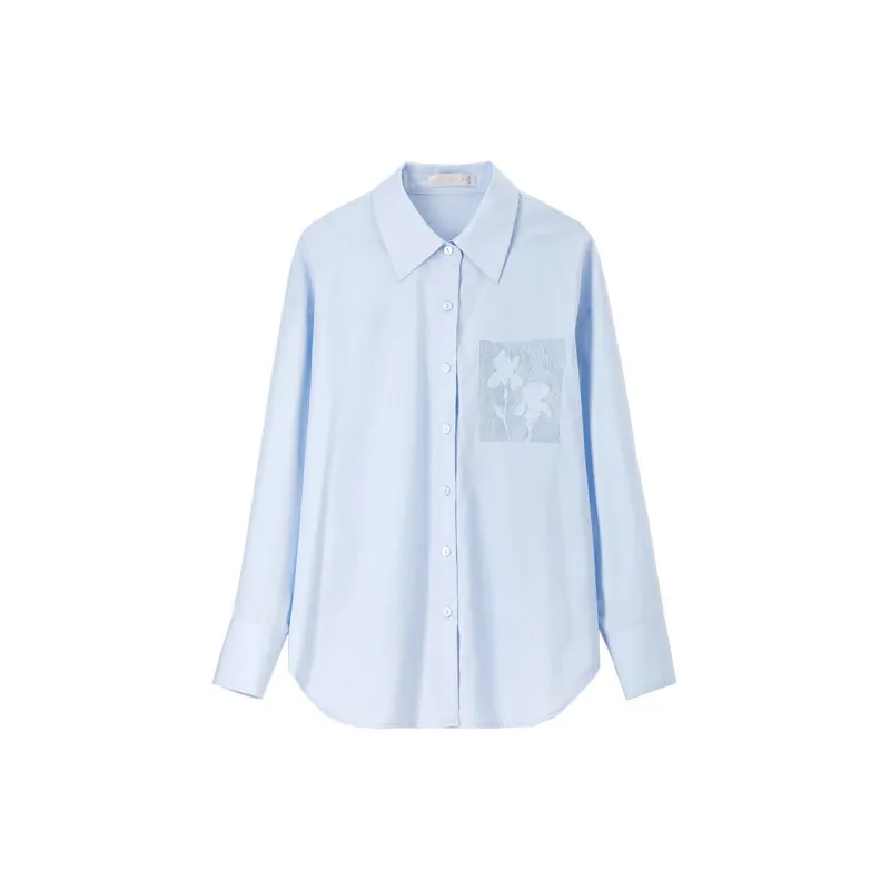 SENTUBILA Shirt Women's Sky Blue-1