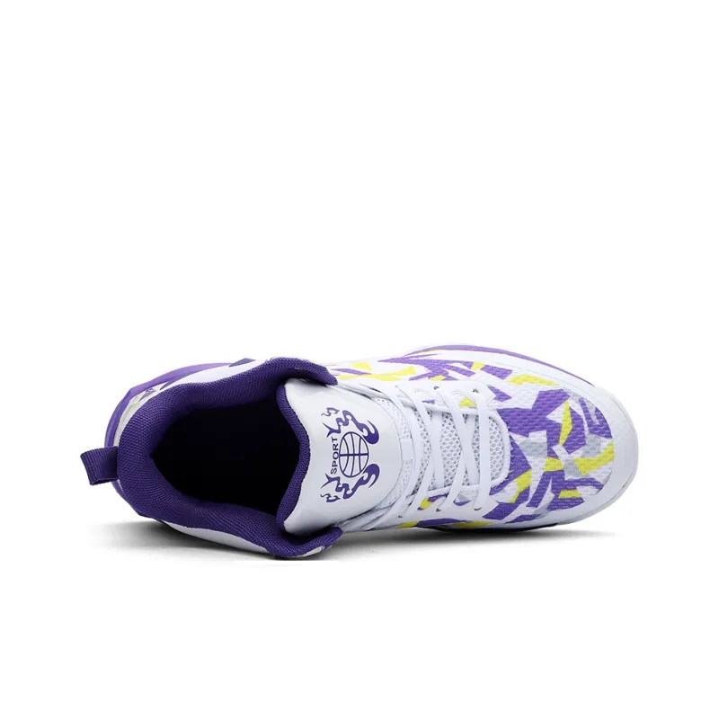 GQWE Cushioning Breathable Lightweight High-Top Basketball Shoes Unisex-23