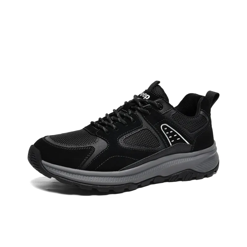 Jeep Sports Soft Sole Anti-Slip And Wear-Resistant Coverage Low-Top Trekking Shoes Men's-1