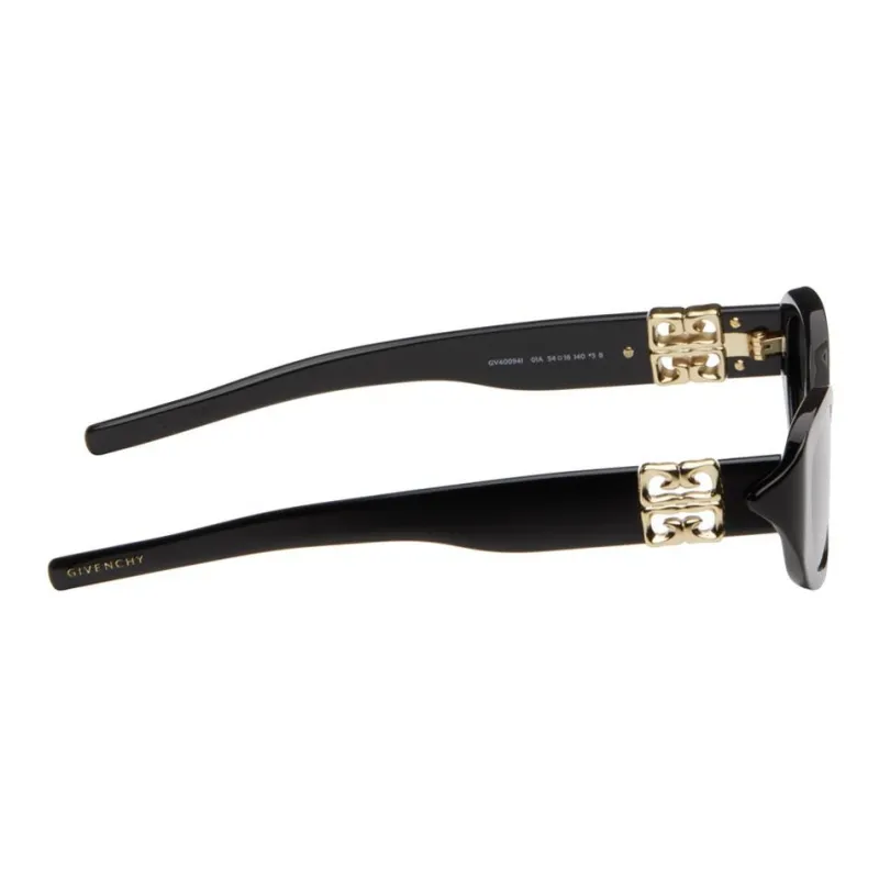 GIVENCHY Acetate Oval Sunglasses Women's Black-2
