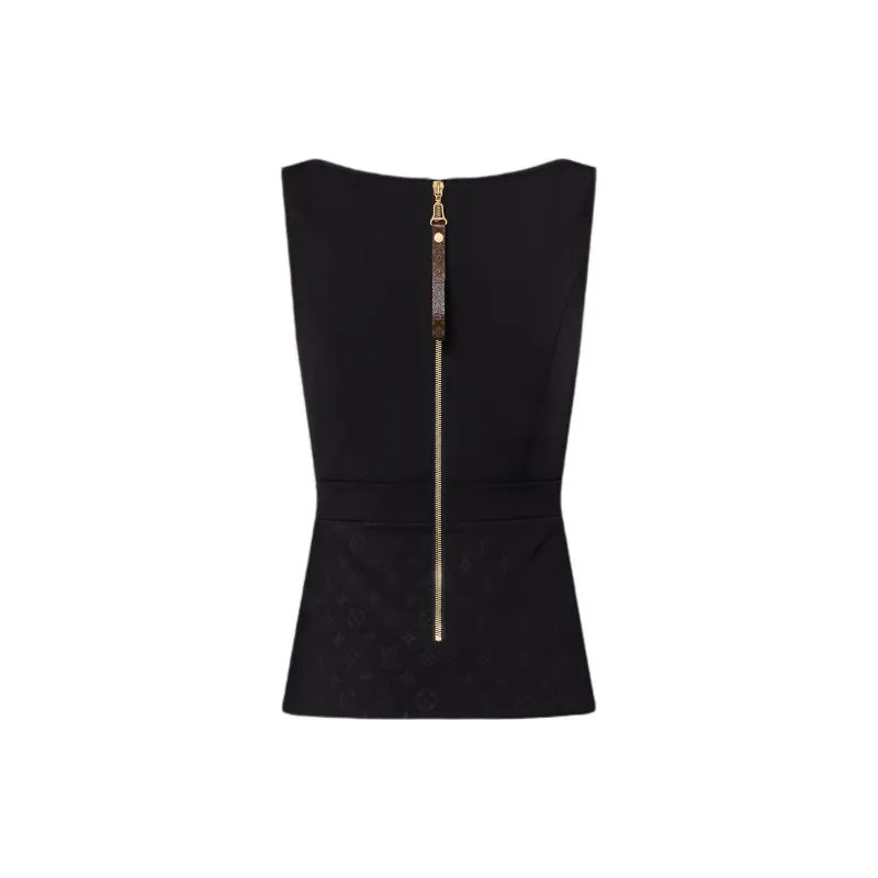 LOUIS VUITTON Embossed Monogram Fitted Top-1