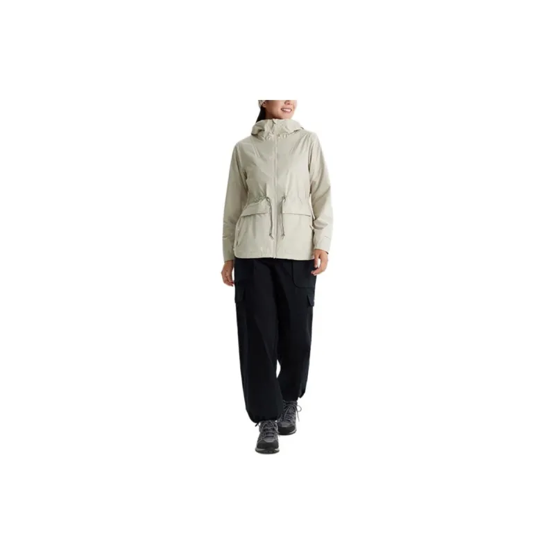 Columbia Waterproof And Windproof Windbreaker Jacket Women's White-2