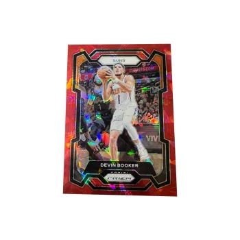 PANINI Suns Core Devin Booker Prizm Collection Red Ice Flake Player Card Rare Card Sports Cards 1 Pc