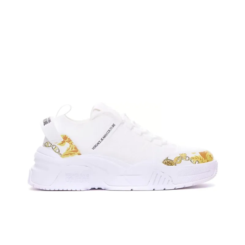 VERSACE JEANS Couture Low Top Casual Shoes Women's White-1