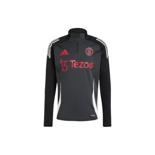 Adidas MANCHESTER UNITED THEATRE OF DREAMS Soccer Jerseys Men Black Gray