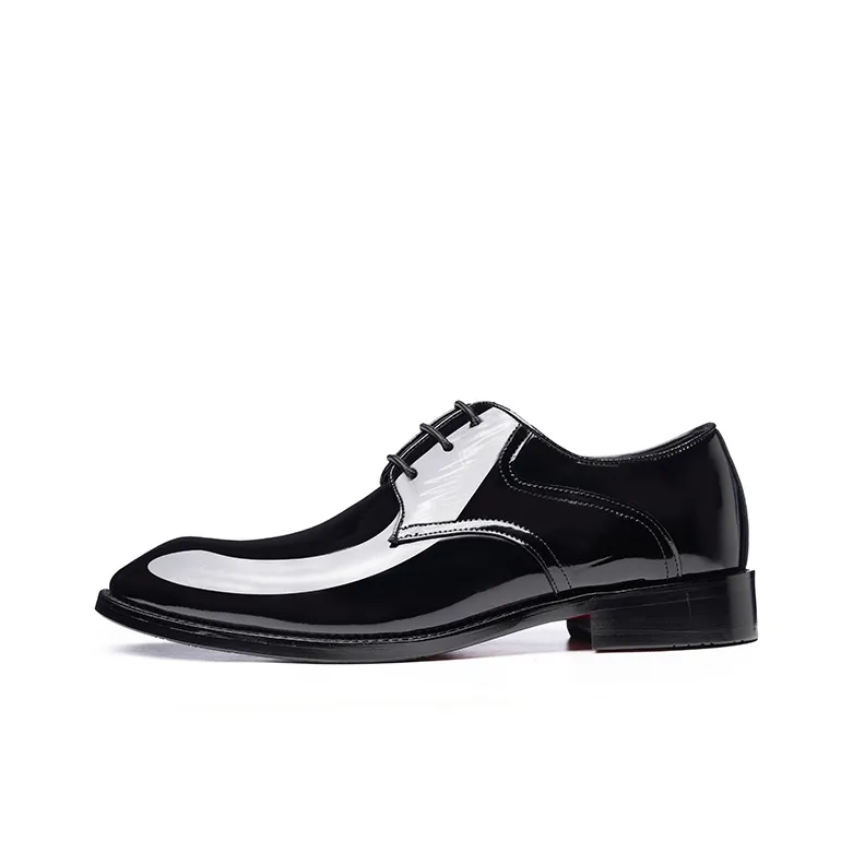 LAORENTOU Dress Shoes Men Low Top Black-0