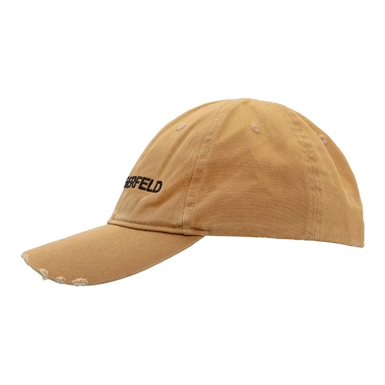 KARL LAGERFELD Cotton Baseball Caps Unisex Yellow-3