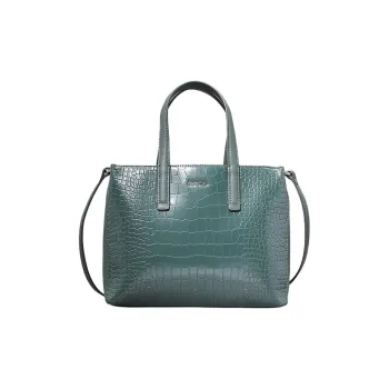 CALVIN KLEIN PU Tote Bag, Shopping Bag, Shoulder Bag, Crossbody Bag, Handbag Trumpets Women's Palm Green