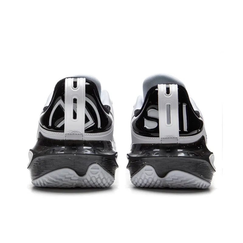 LiNing Flash Strike 11 Supportive And Elastic Low Top Basketball Shoes Men's Black White-5
