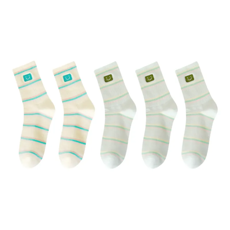 Lan Miao Mid Calf Socks Women's 5 Pack-7