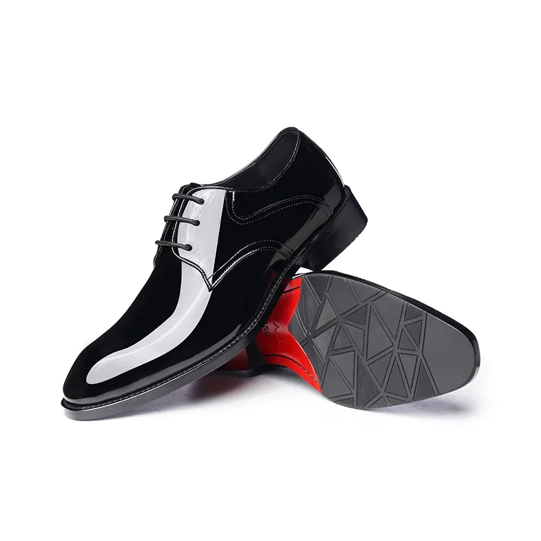 LAORENTOU Dress Shoes Men Low Top Black-3